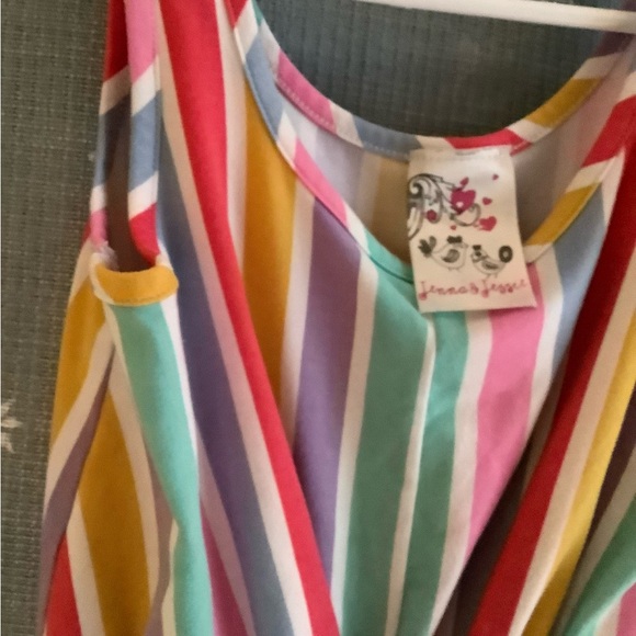 Colorful Striped Kids Romper - Picture 3 of 4